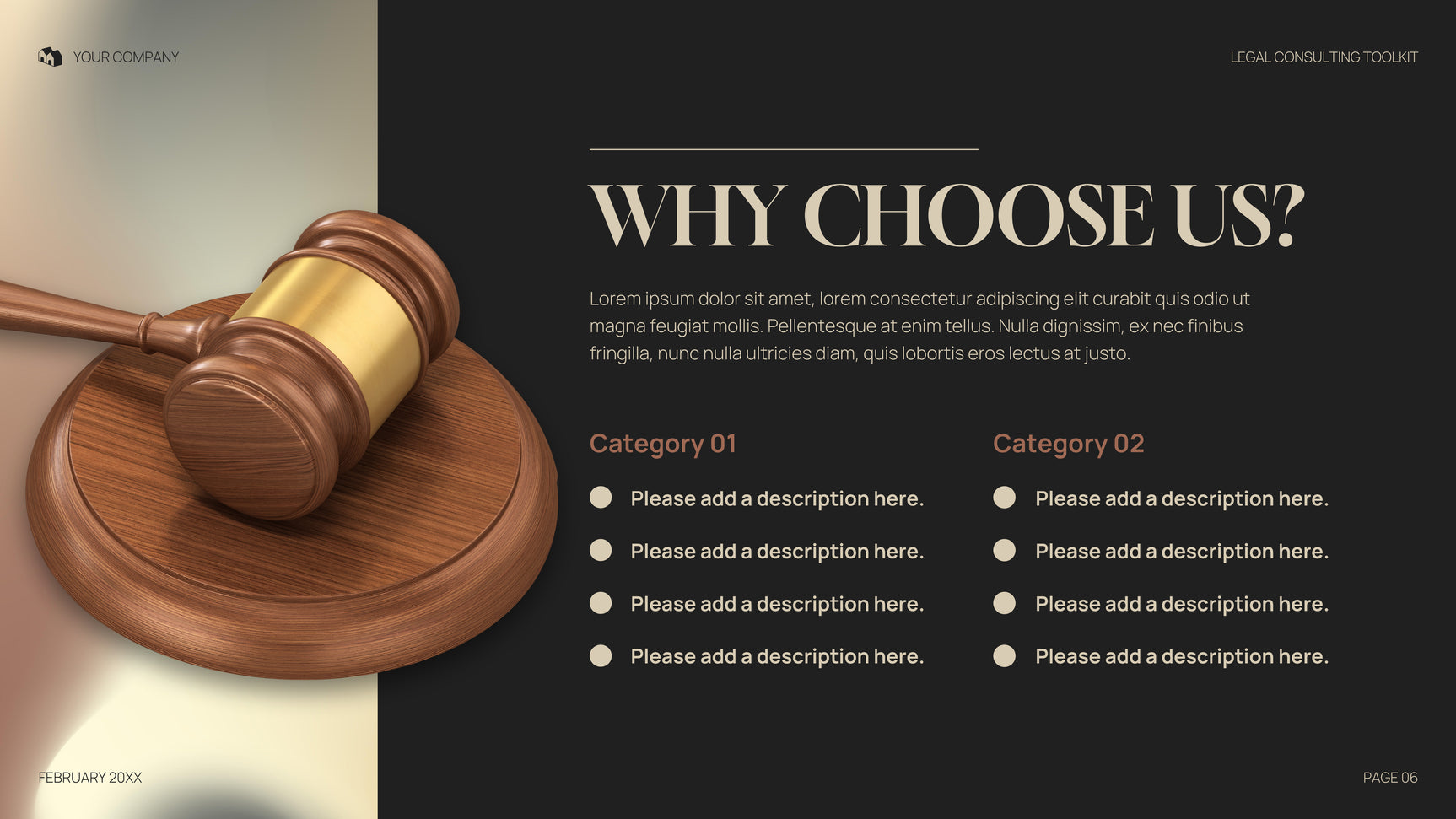 Grey Professional Legal Presentation