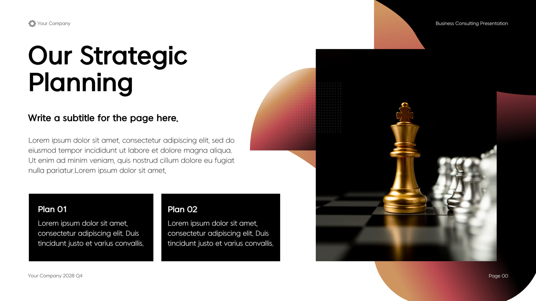 Black Modern Geometric Business Consulting Presentation