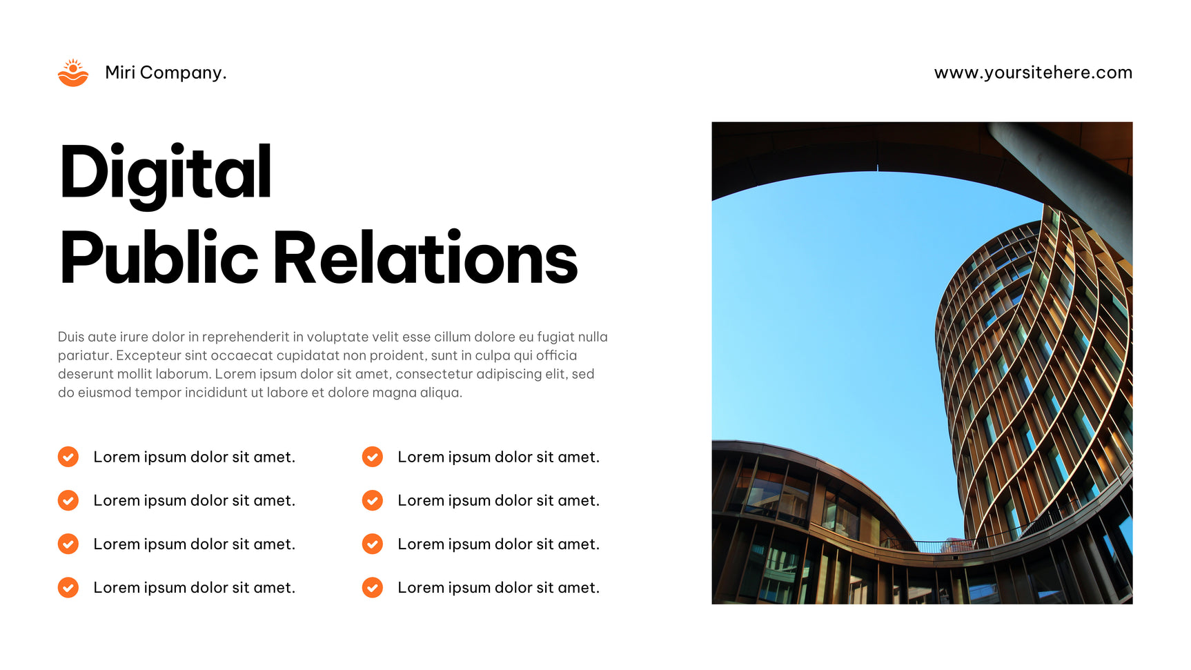 Orange Modern Agency Advertisement