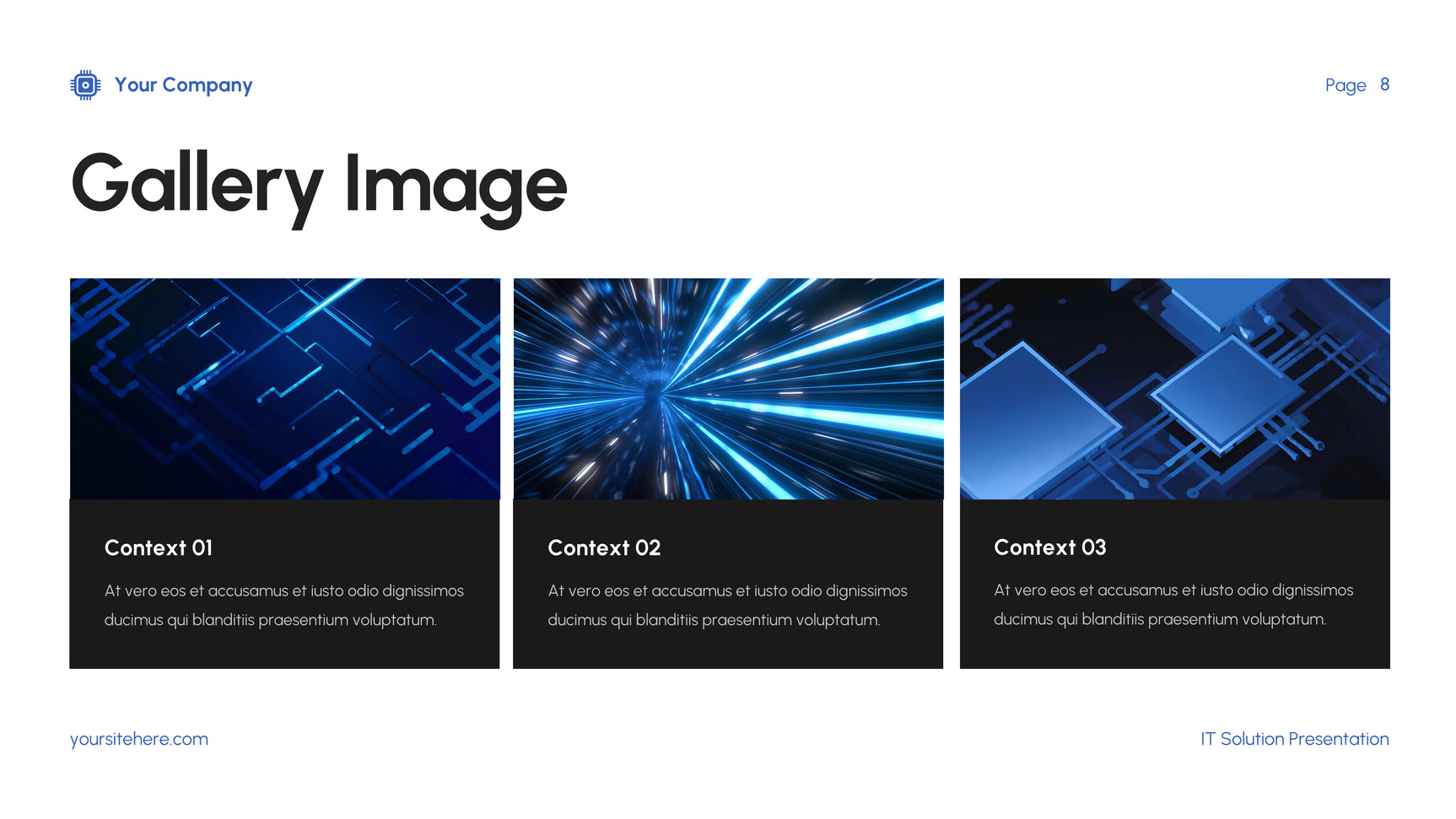Blue Modern IT Presentation