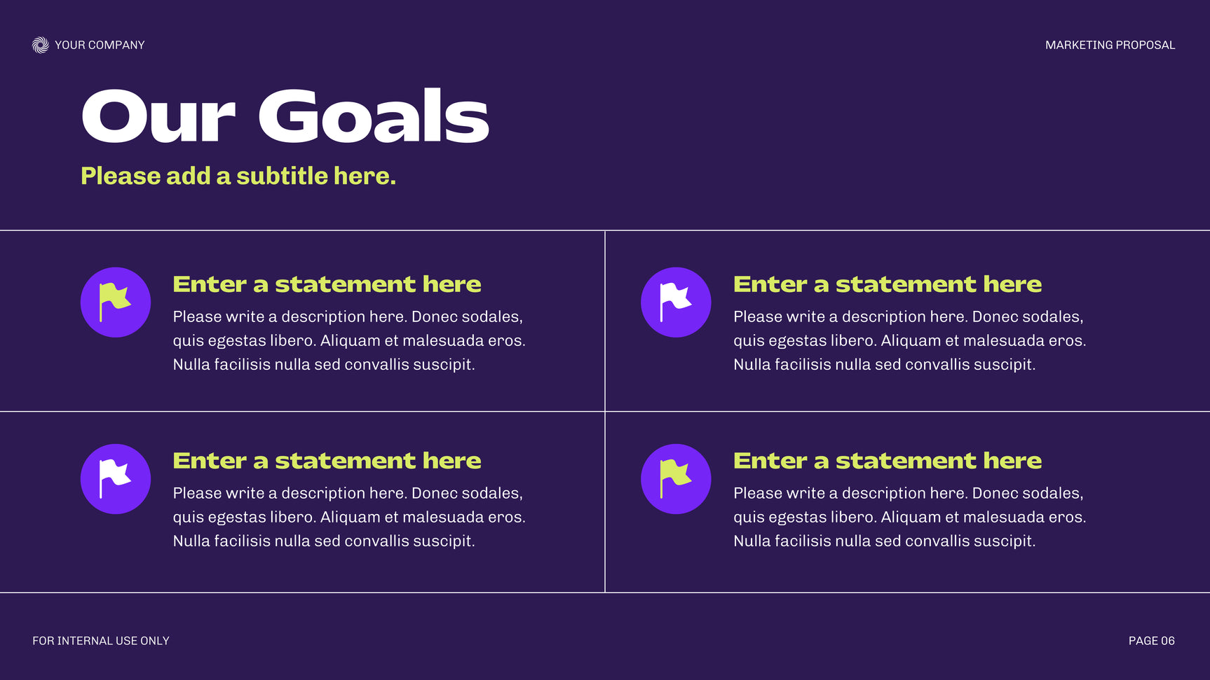 Purple Modern Marketing Document