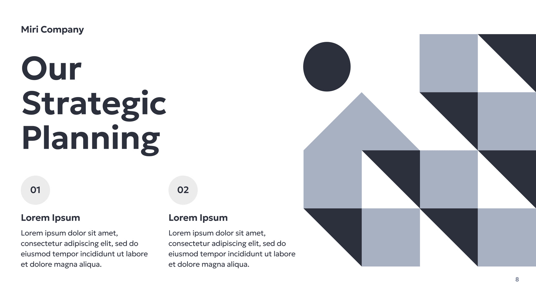 Grey Geometric Business Presentation