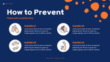 Navy Orange Abstract Health Report