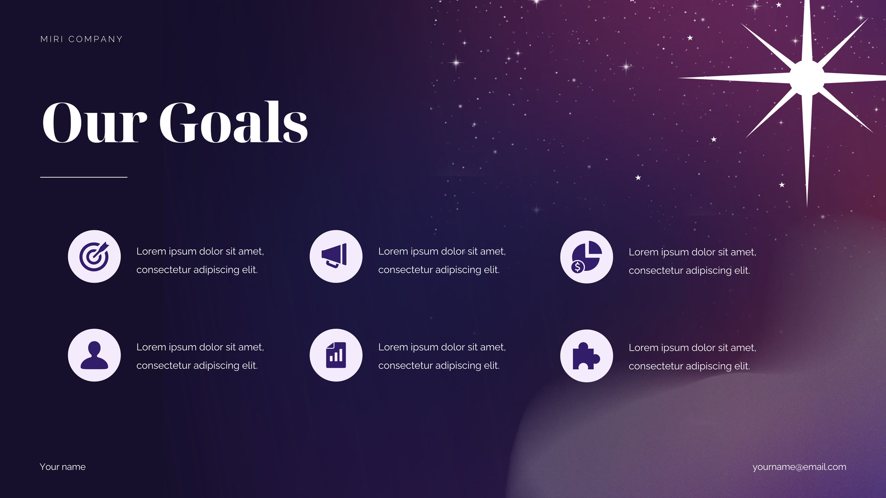 Purple Cosmic Marketing Proposal