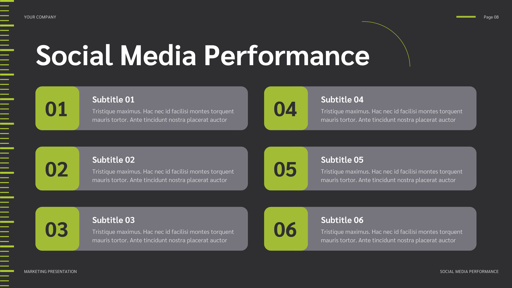 Green Modern Social Media Report
