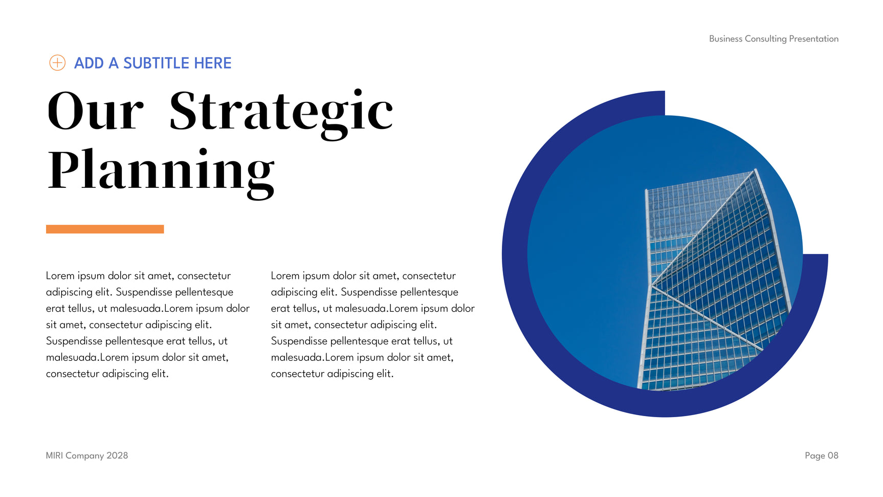 Blue Modern Business Consulting Presentation