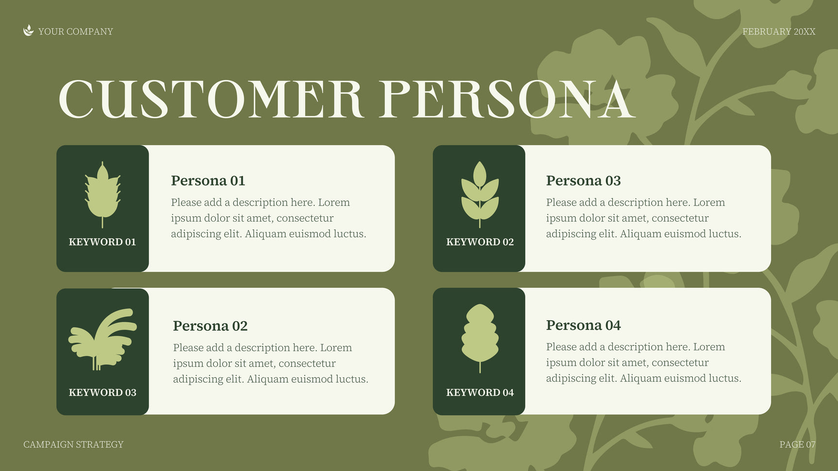 Green Minimalist Business Presentation