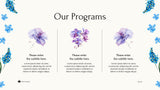 Blue Floral Nonprofit Sustainable Earth Presentation