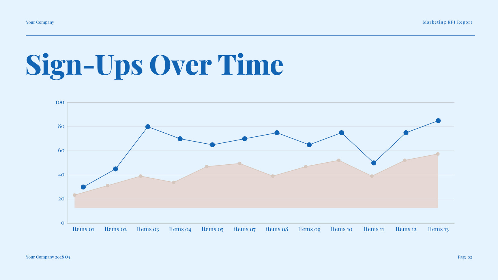 Blue Modern Marketing Report