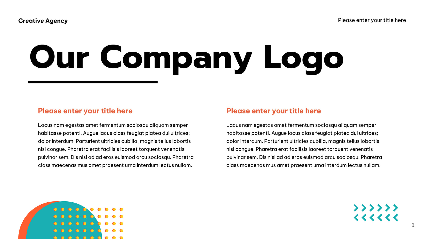 Orange Bold Agency Promotion