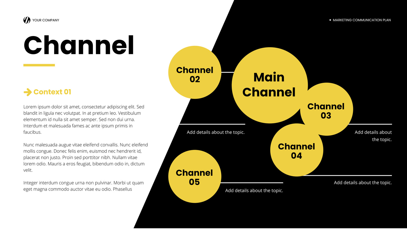 Yellow Modern Marketing Report