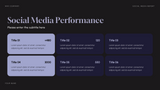 Purple Modern Social Media Report