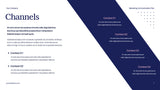 Navy Modern Marketing Plan Document