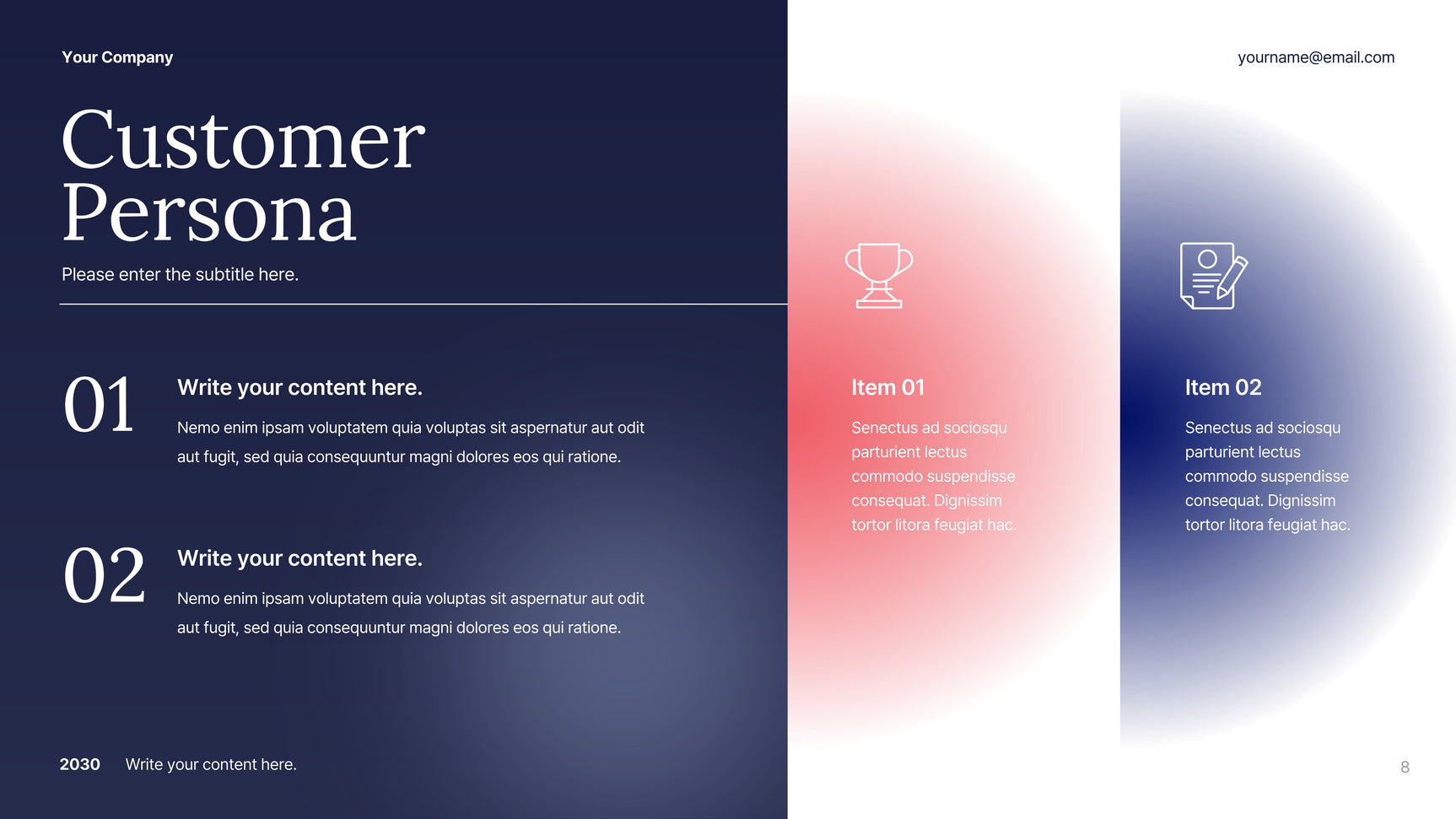 White Abstract Business Plan