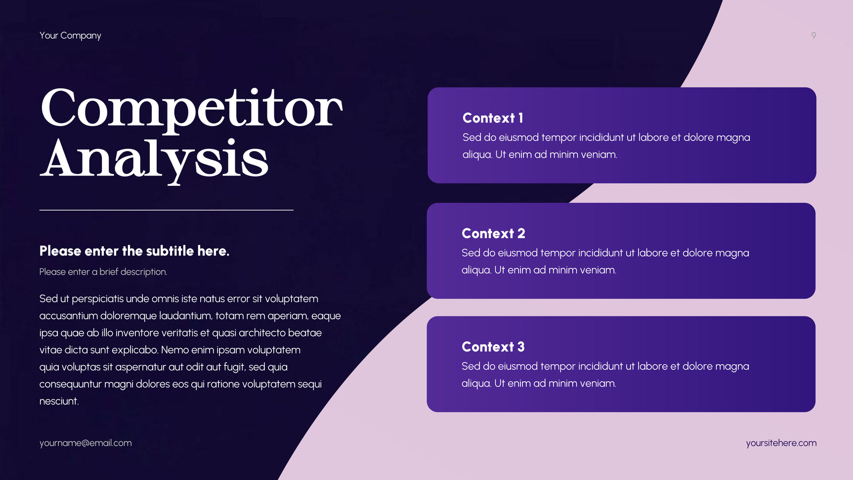 Purple Abstract Startup Pitch