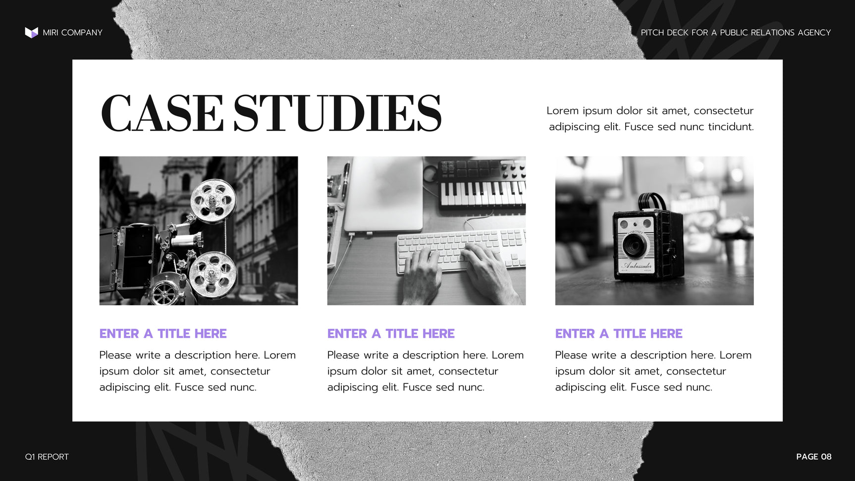 Purple Modern Agency Presentation