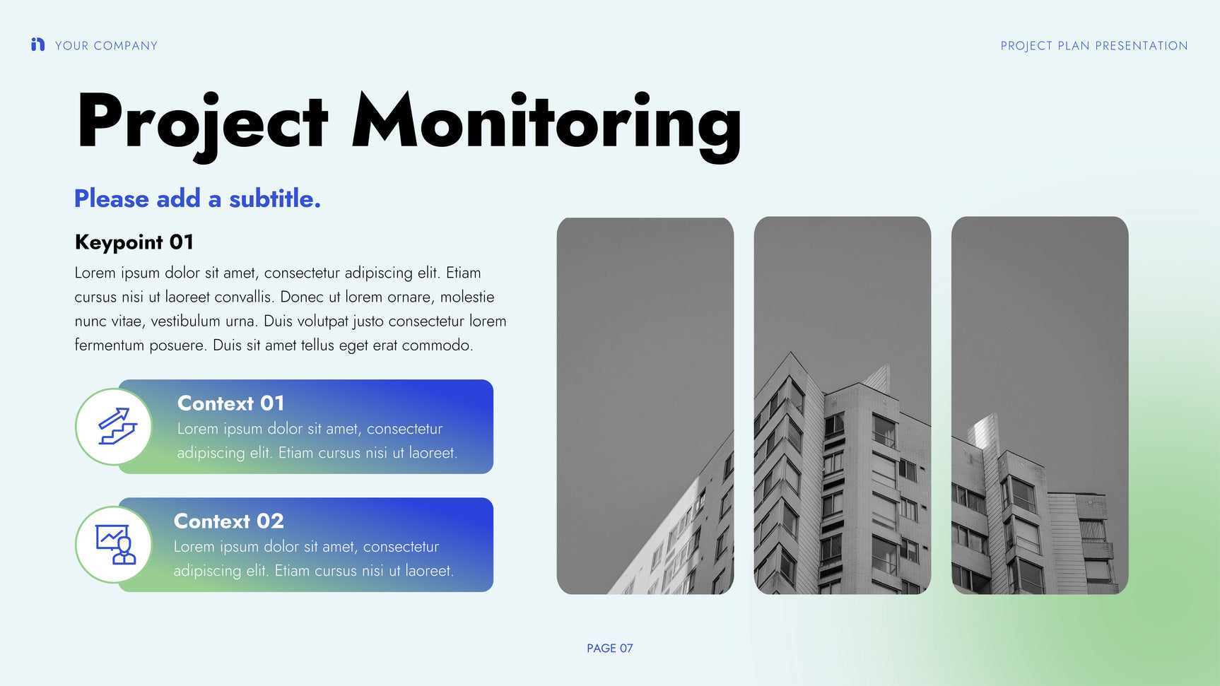 Green Blue Modern Project Presentation