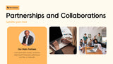 Orange And Cream Abstract Fundraising Proposal Presentation