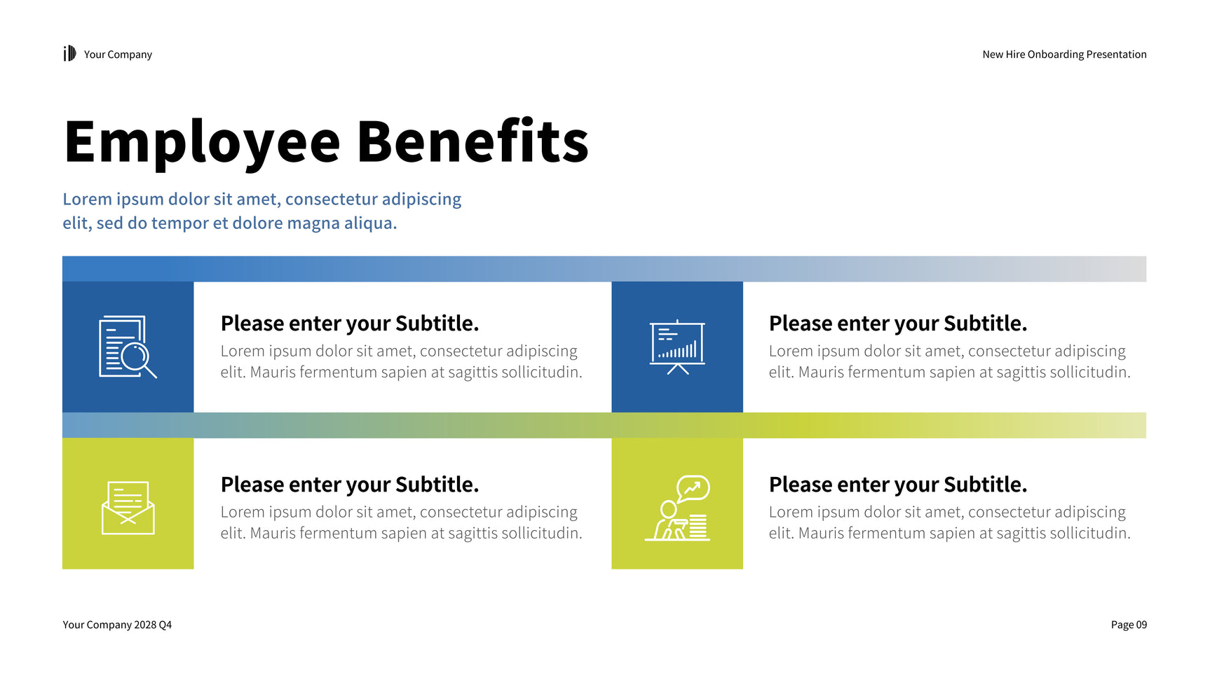 Green White Modern Onboarding Guide Presentation