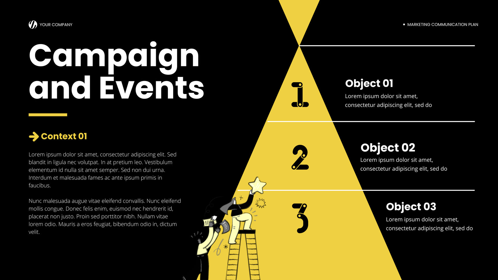 Yellow Modern Marketing Report