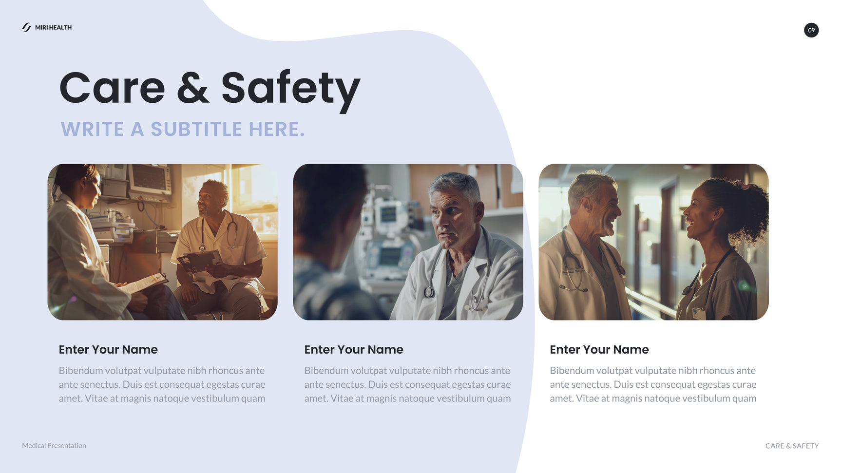 Blue Modern Healthcare Report
