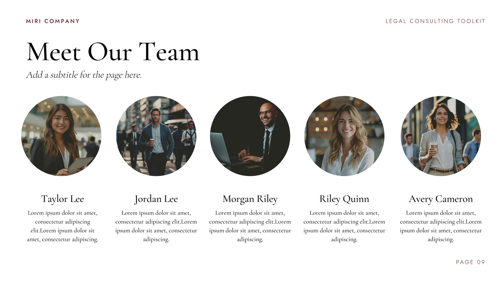 Maroon Professional Legal Consulting Toolkit Presentation