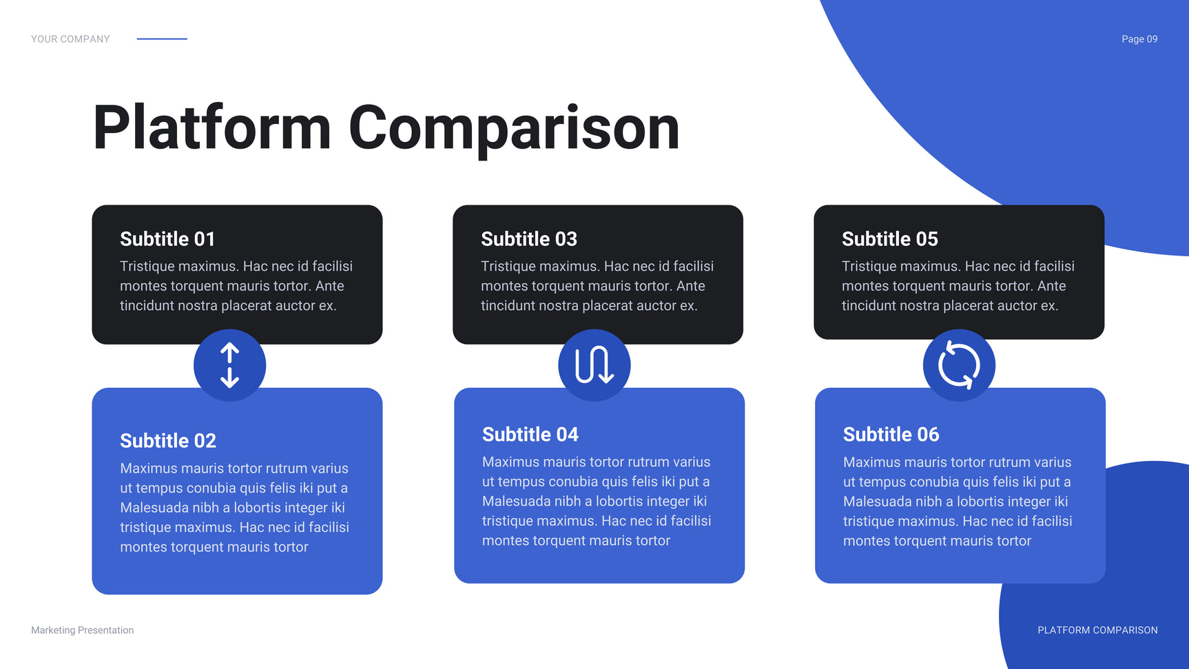 Blue Modern Social Media Report
