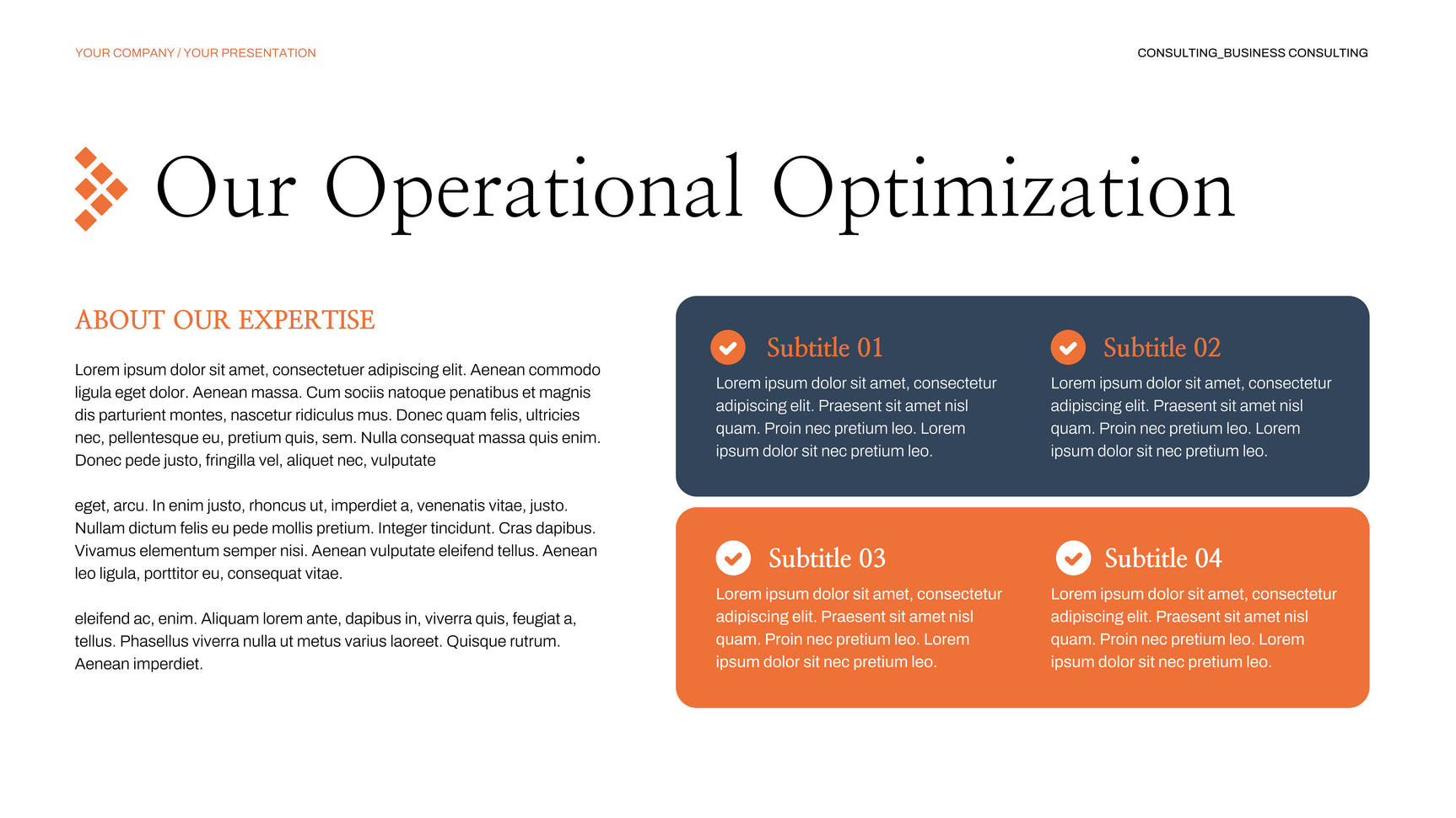 Orange Modern Business Presentation
