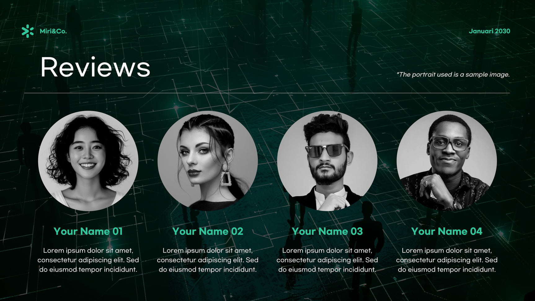 Green Modern Cybersecurity Advertisement