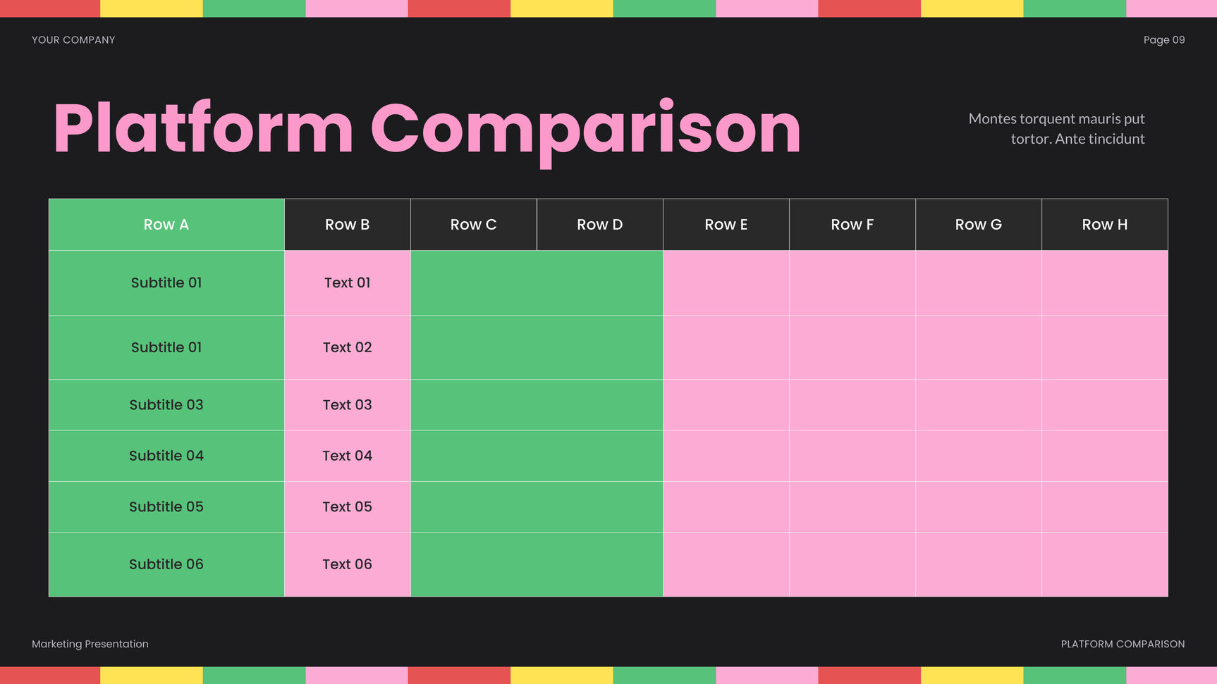 Rainbow Bold Social Media Report