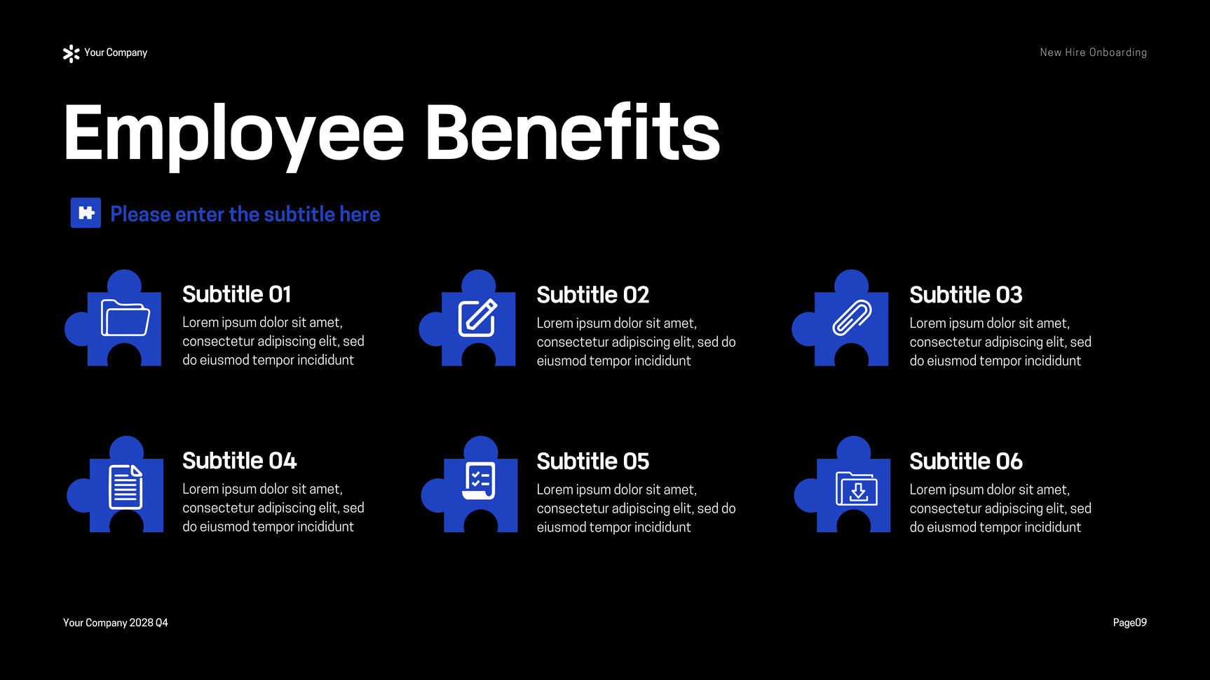 Blue Yellow Modern Onboarding Guide Presentation