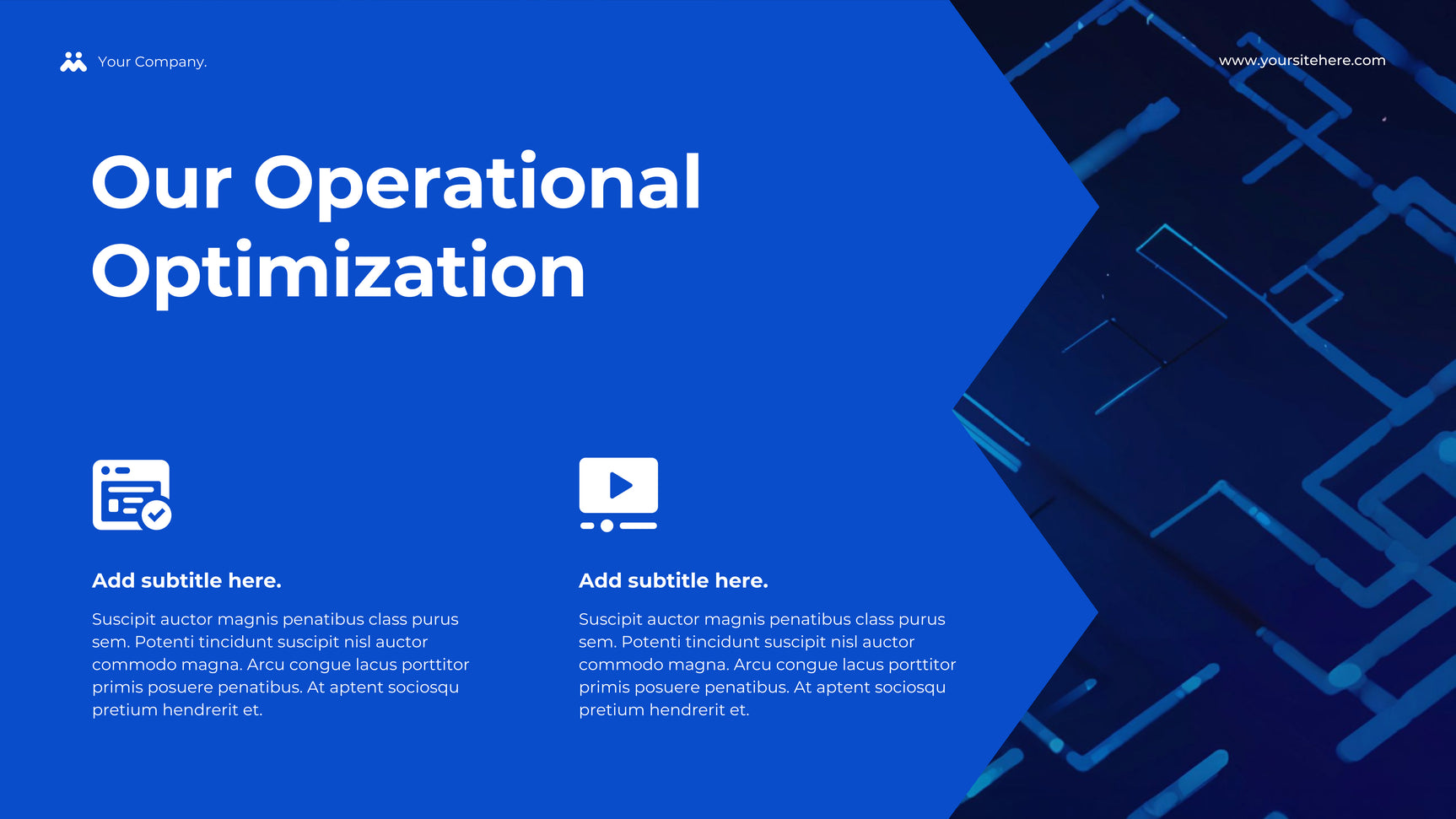 Blue Geometric Business Presentation