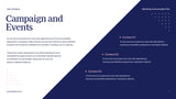 Navy Modern Marketing Plan Document