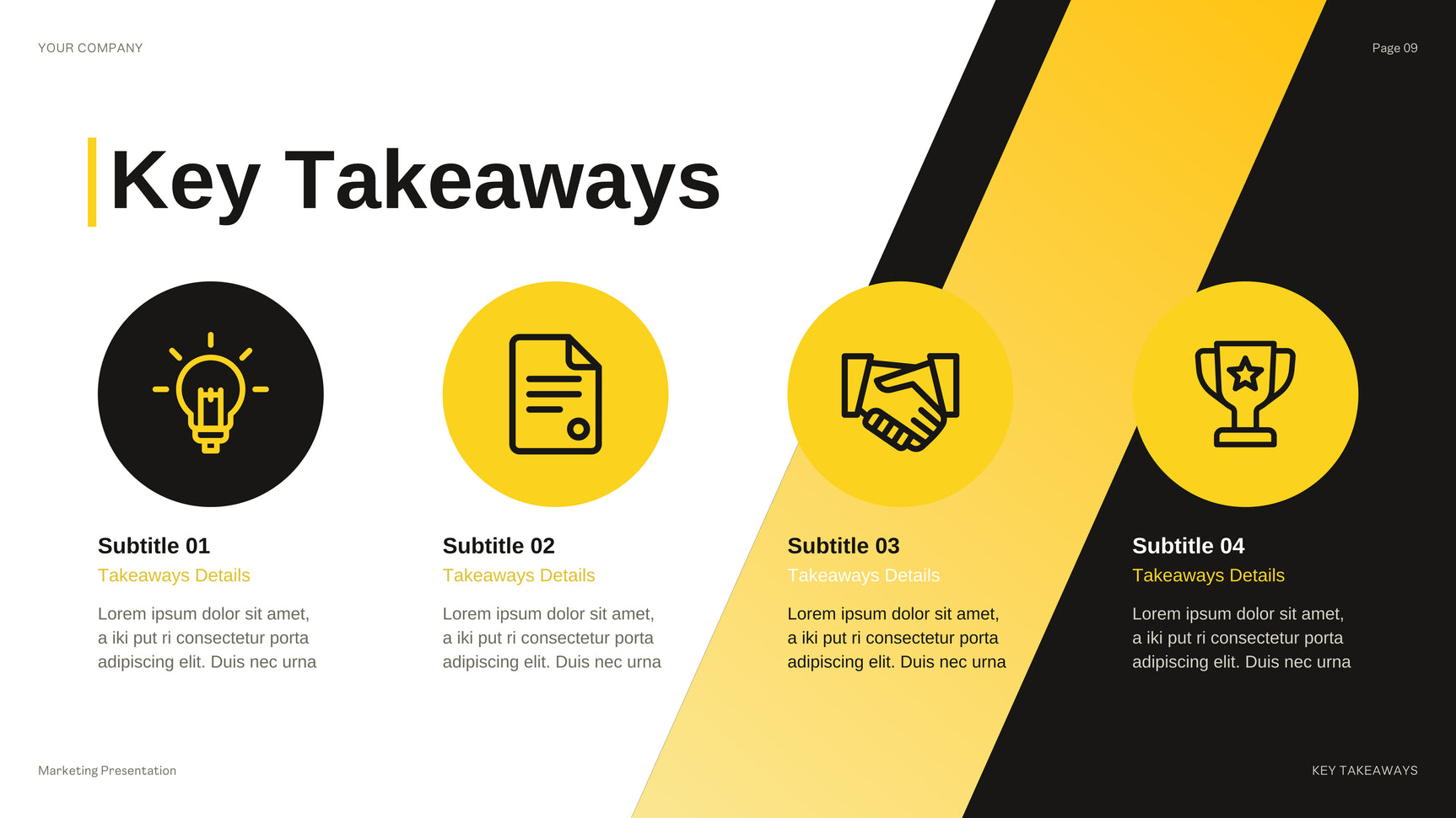 Yellow Modern Budget Presentation