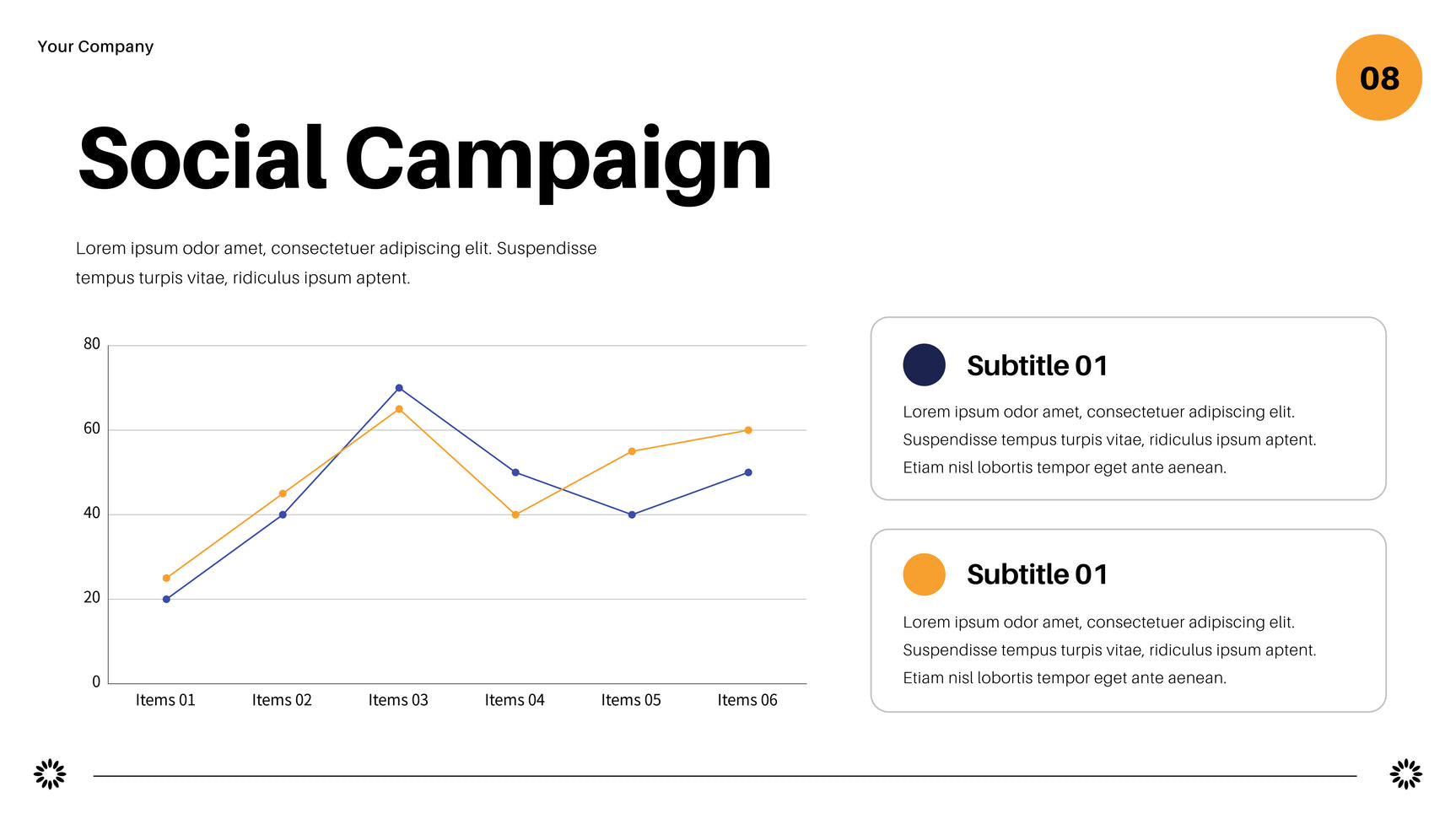 Navy Geometric Marketing Report