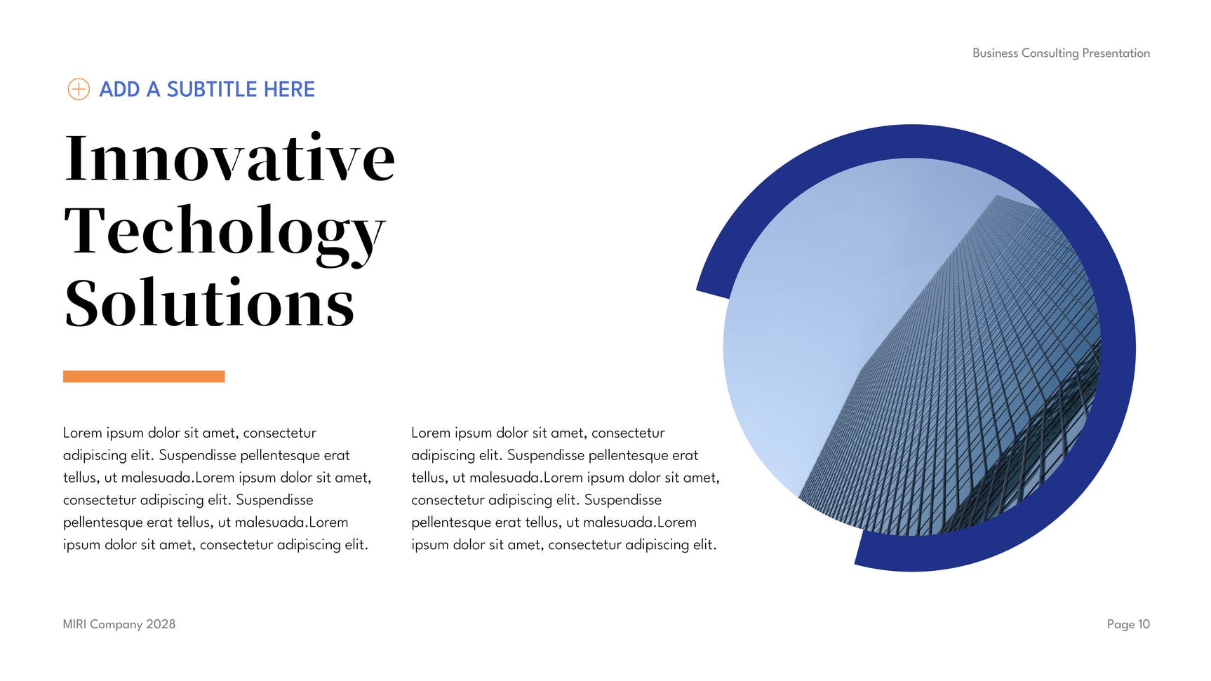 Blue Modern Business Consulting Presentation