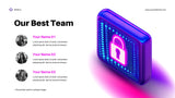 Purple Modern Cybersecurity Promotion