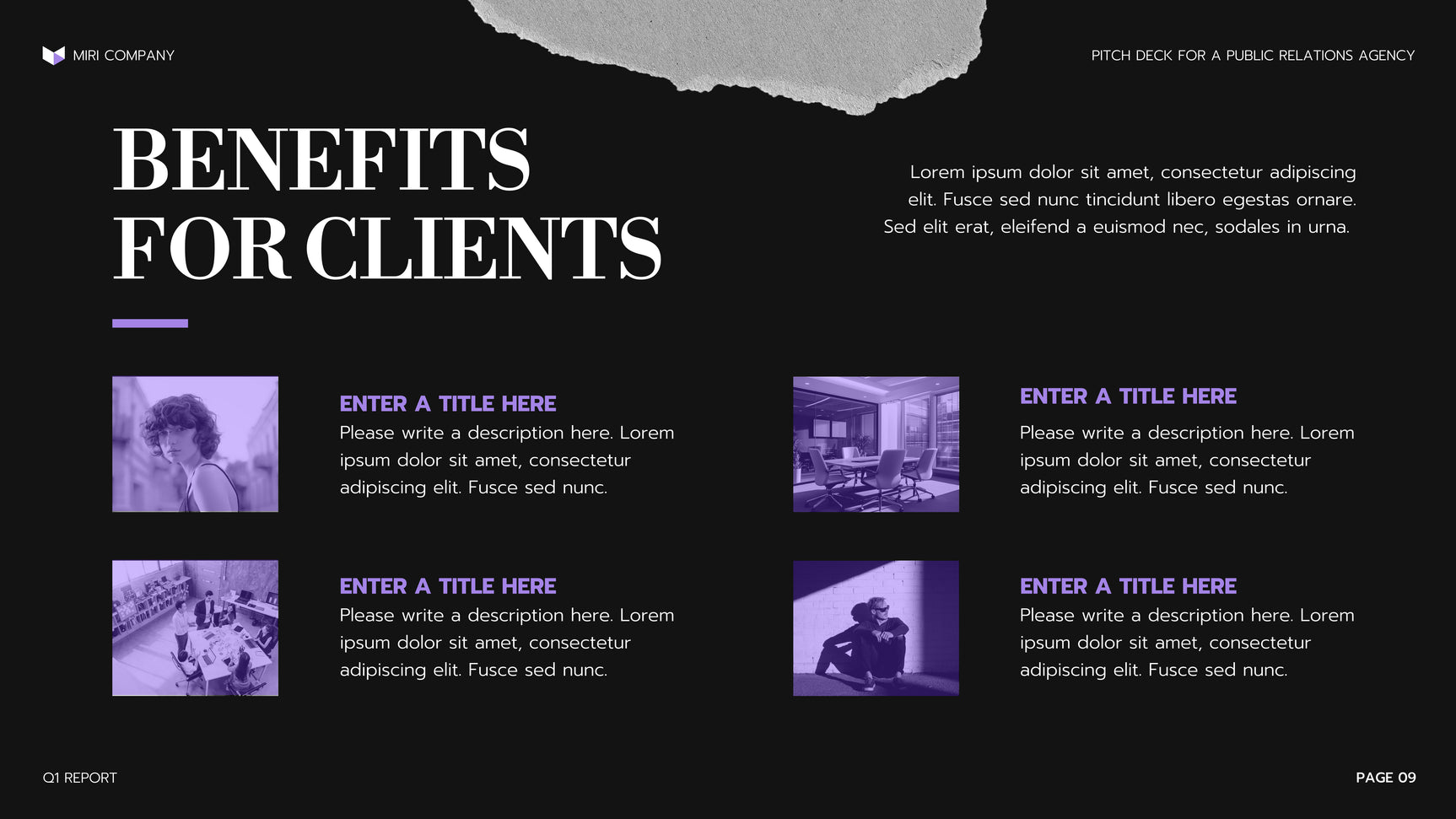 Purple Modern Agency Presentation