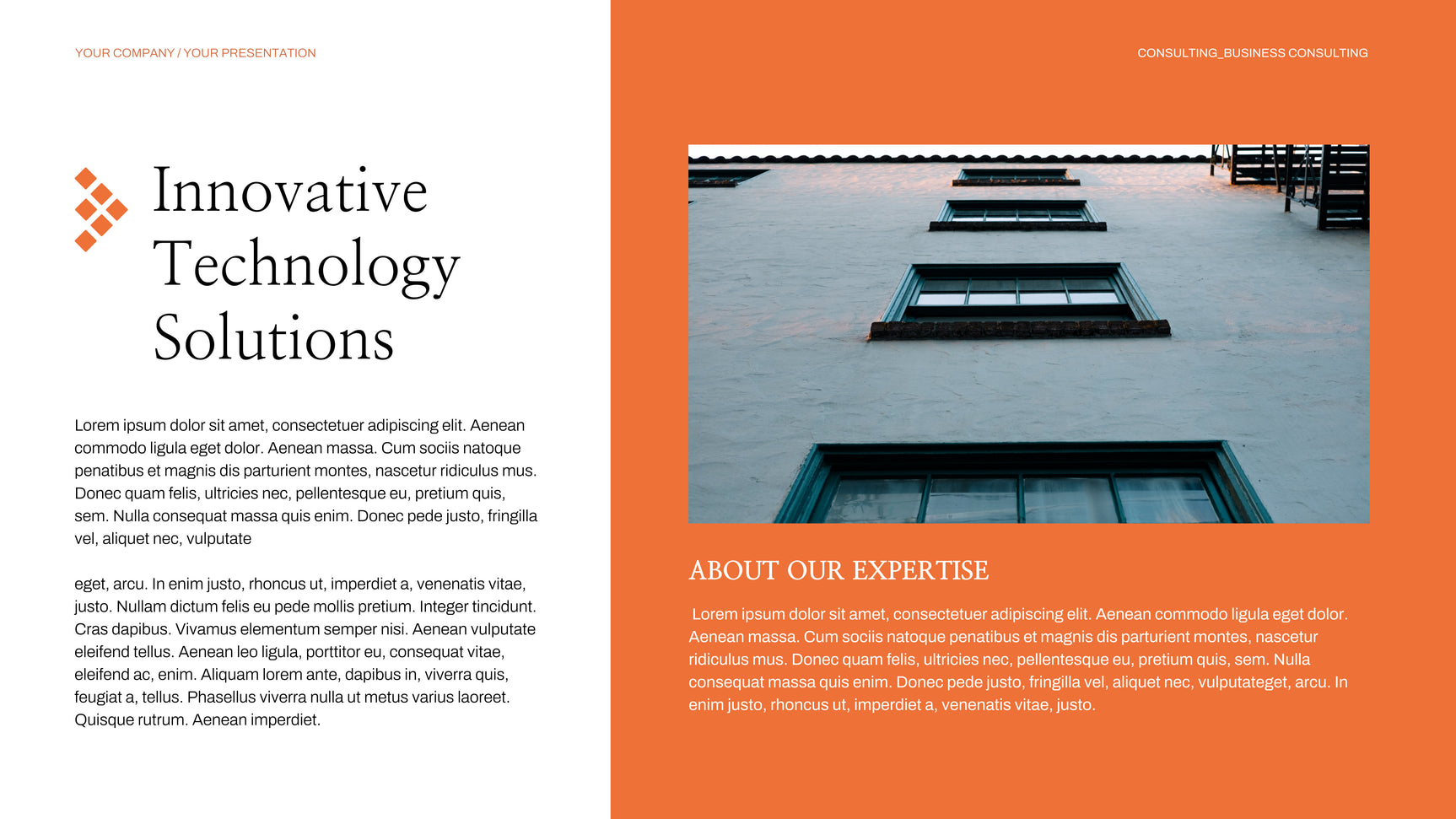 Orange Modern Business Presentation