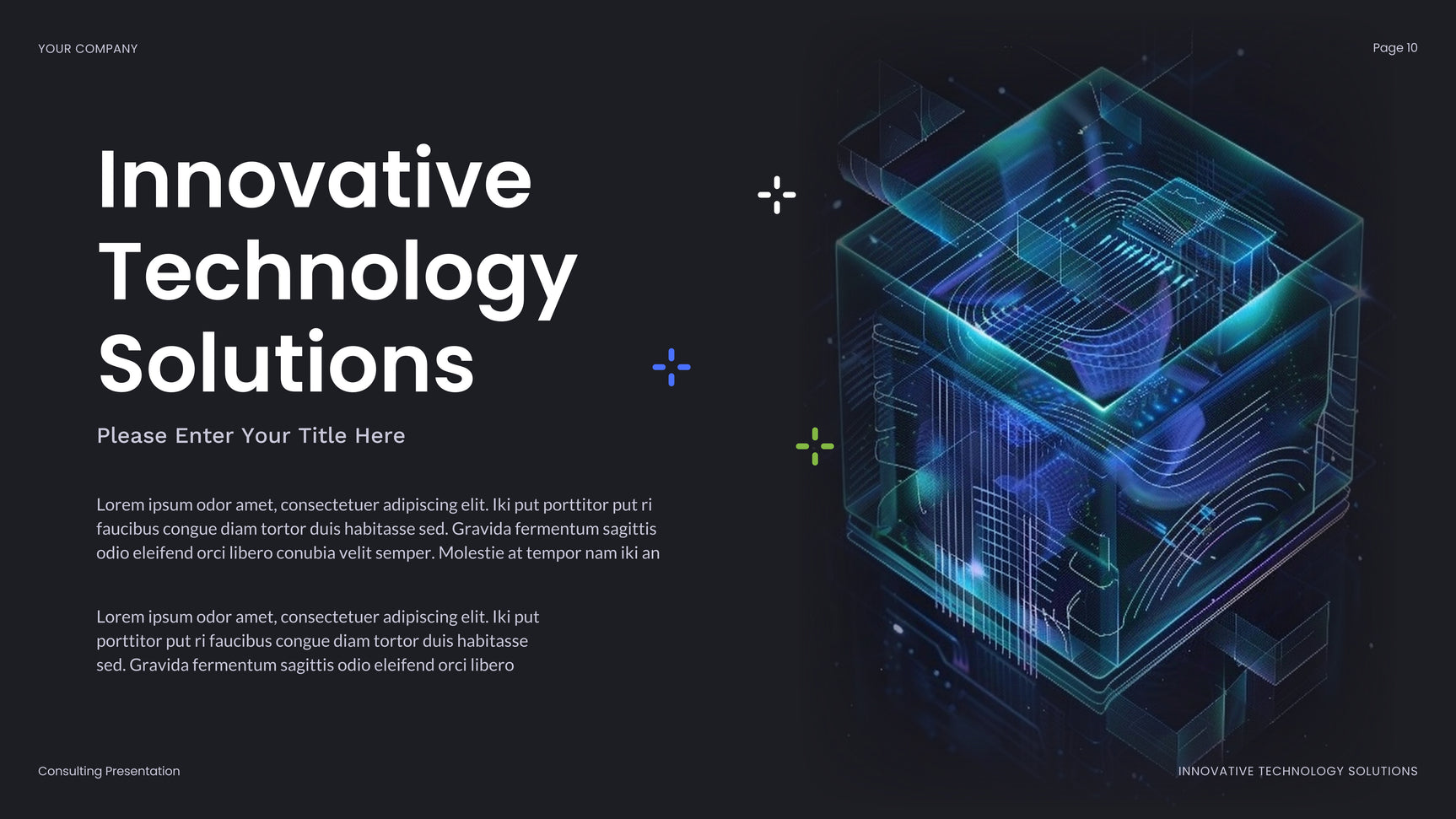 Blue Abstract Business Presentation