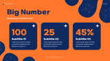 Navy Orange Abstract Health Report