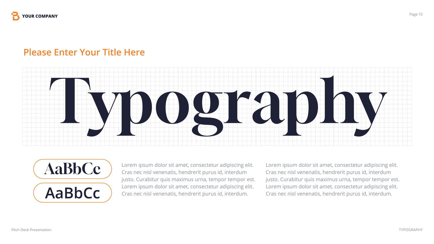 Orange Modern Agency Presentation