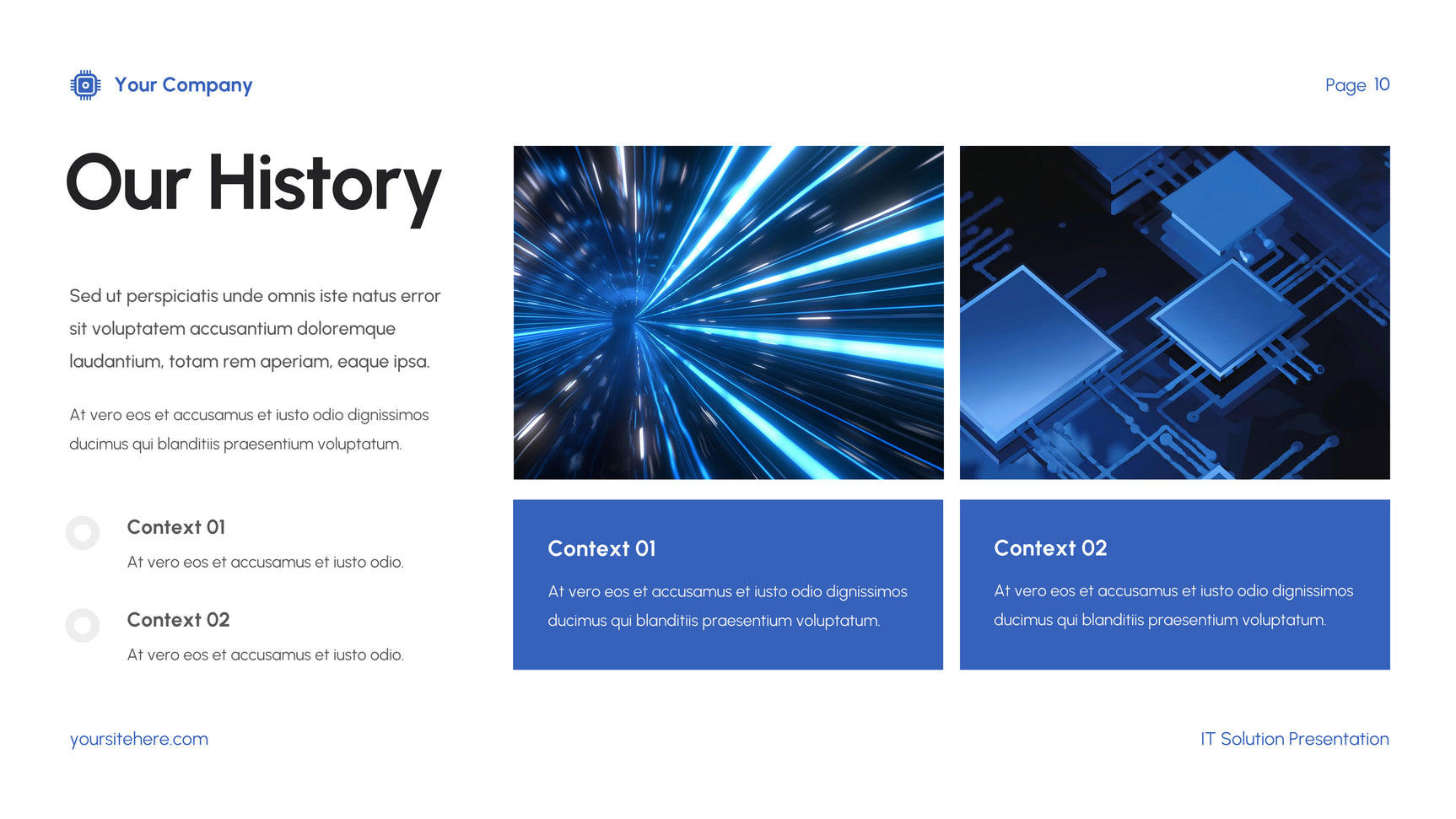 Blue Modern IT Presentation