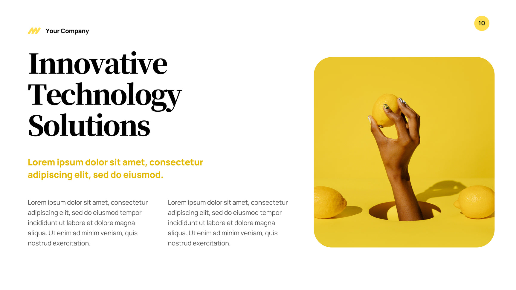 Yellow Modern Business Presentation