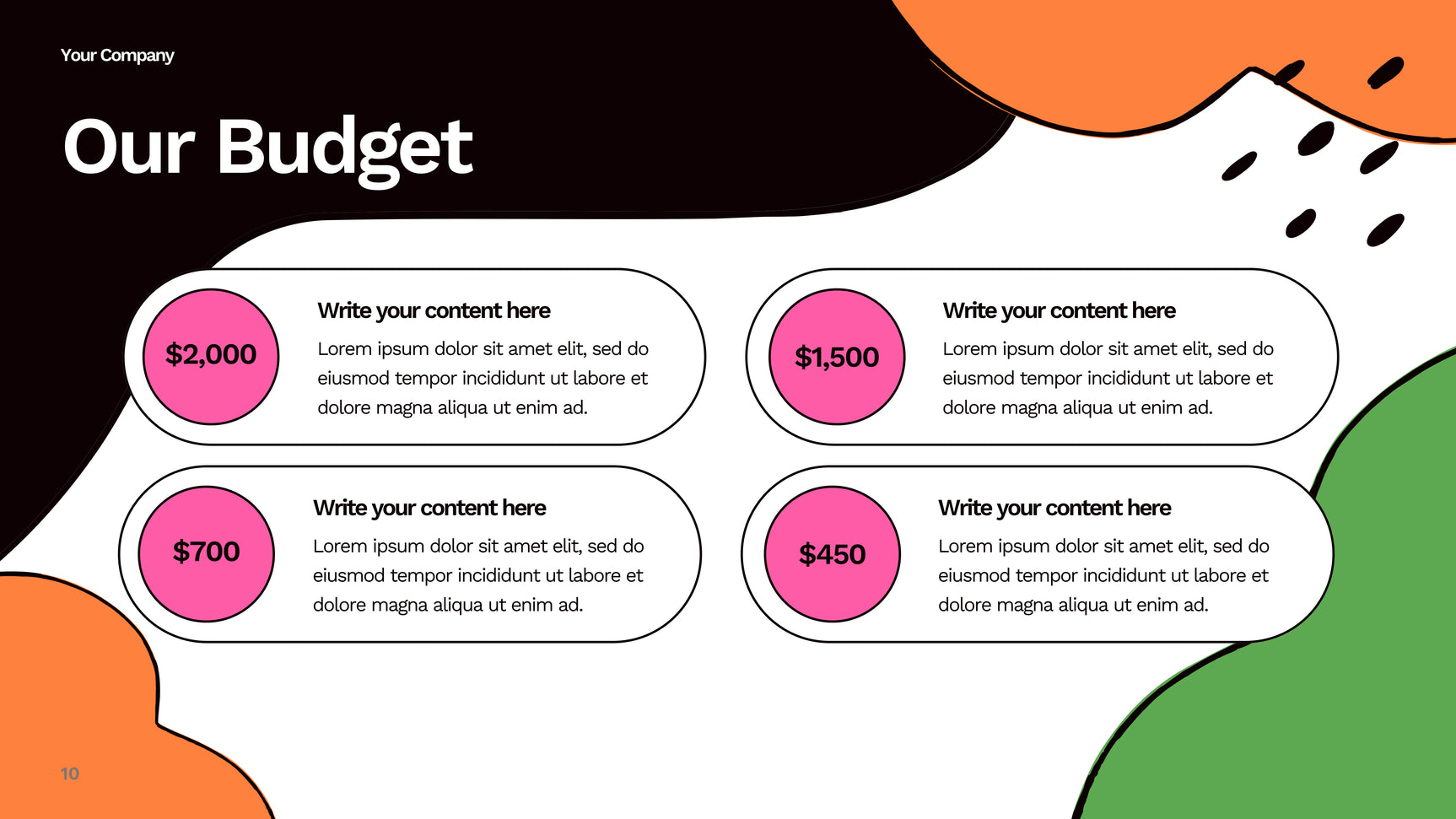 Colorful Abstract Social Media Report