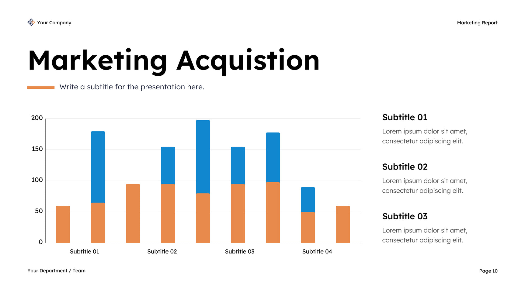 Navy Modern Marketing Report Presentation (no button test)