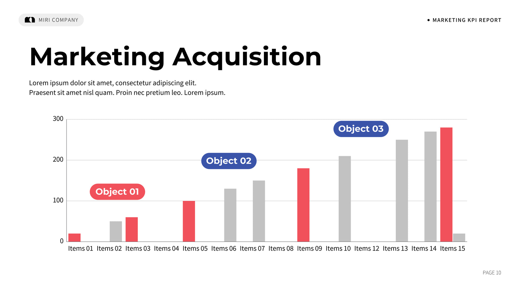 Blue Modern Marketing Report