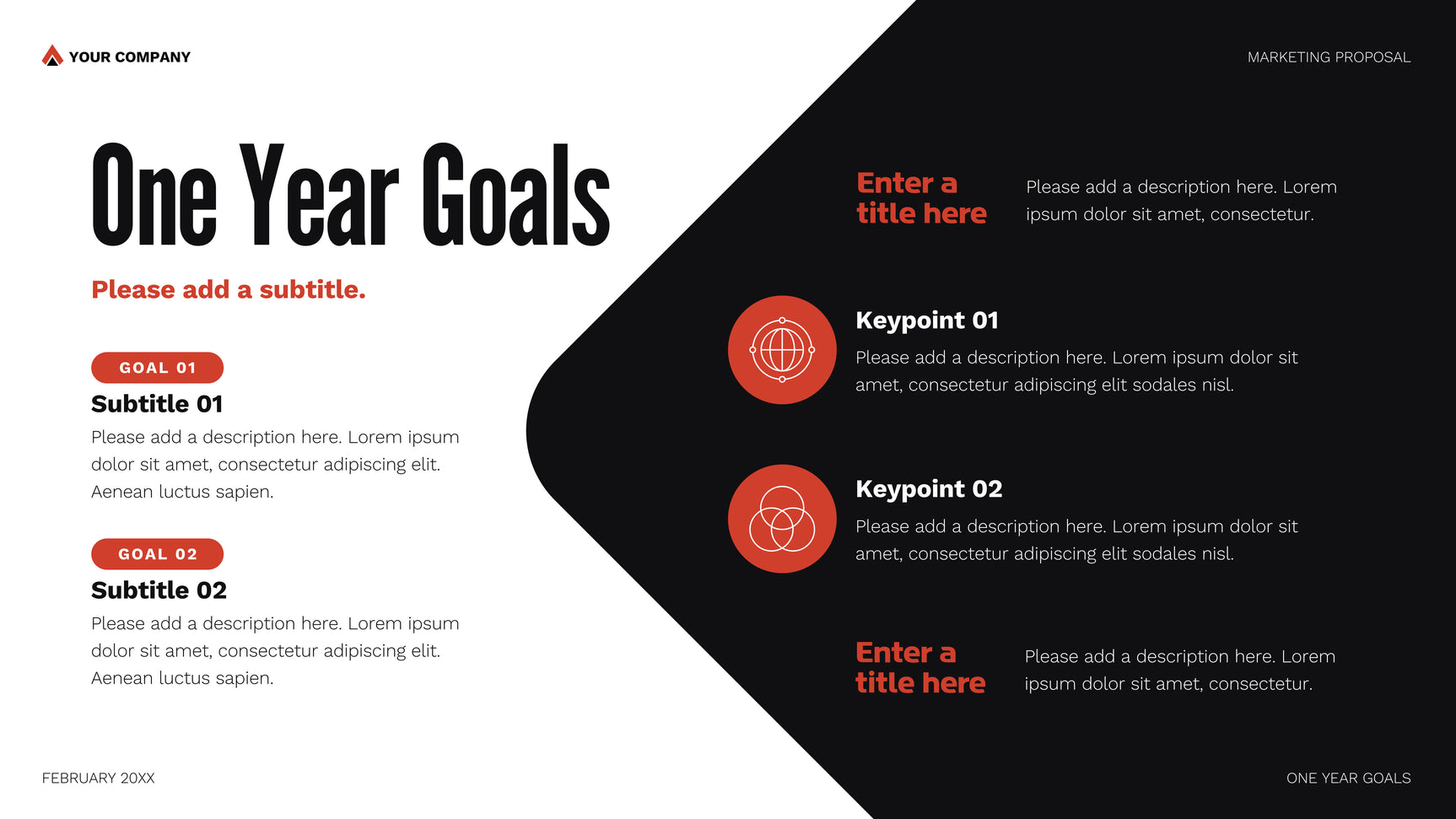 Red Geometric Marketing Proposal Document