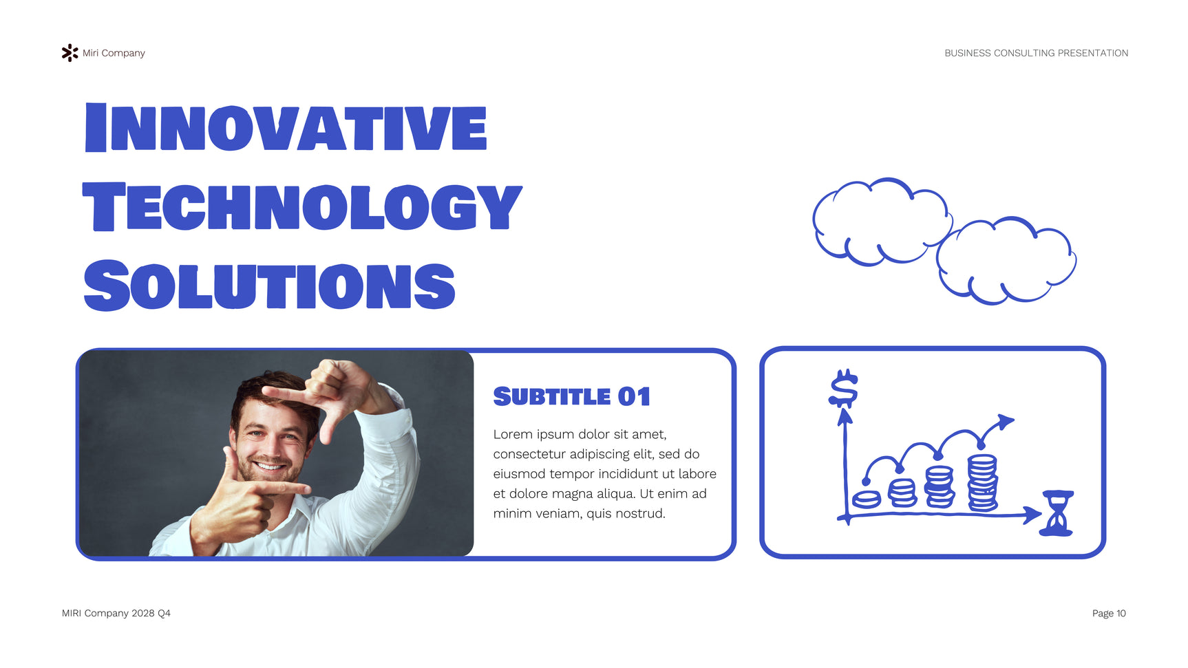 Blue Modern Business Consulting Report Presentation