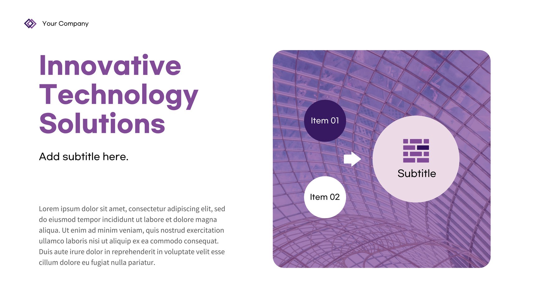 Purple Geometric Business Presentation